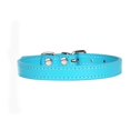 thumbnail image 1 of 2pcs Pu Leather Solid Soft Colorful Pet Dog Collar For Small Medium Large Dogs Neck Strap Adjustable Safe Labrador Puppy Kitten Cats Collar_Jiuedso, 1 of 1