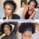 thumbnail image 2 of Peluca de cabeza de cabeza de cabeza corta peluca de cabello humano pelucas de diadema de bob rizado para mujeres negras pixie corta media peluca sin glú 150% densidad natural negro 6 pulgadas esquí esquí Gafas de esquí, 2 of 5