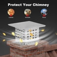 thumbnail image 4 of Chimney Cap,Chimney Cover,Chimney Rain Caps with Adjustable Metal Strips,Screws & Gloves,304 Stainless Steel Fireplace Chimney Caps for Outside, 4 of 8