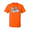 thumbnail image 2 of Wild Bobby,The Pugfather Funny Godfather Movie Logo Pug Parody, Father's Day, Men Graphic Tees, Orange, Small, 2 of 3