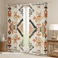 thumbnail image 2 of Homewish Wheat Triangle Aztec Black Out Curtains, Rustic Bohemian Style Curtains Pack of 2 (42x63 Each), Teens Kids Adult Bedroom Curtains, Curtains and Drapes Decor, 2 of 6