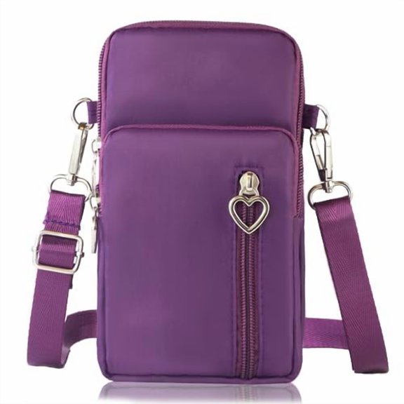 Small Crossbody Bag for Women - Mini Phone Purses with Crossbody Strap and Wallet - Nylon Arm Bag
