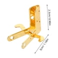 thumbnail image 2 of unbranded 10Ud Bisagras Doradas Para Reparaciones De Cajas De Madera Y Con Precisión Y Durabilidad, 2 of 6