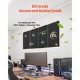 thumbnail image 4 of 4 PCS Acoustic Wall Panels 2 in Thick 23.6 x 11.8 in Self-adhesive Black, 4 of 11