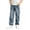 Blue@GC@, variant on CONZONE Boys Baggy Jeans Straight Leg Casual Jeans for Child Y2K Elastic Waist Lightweight Denim Pants with Pockets