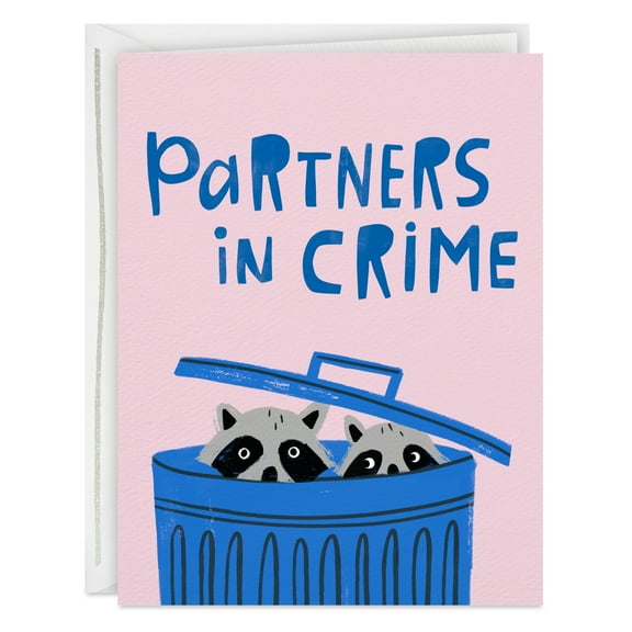 Hallmark Good Mail Funny Love or Friendship Card (Partners in Crime)