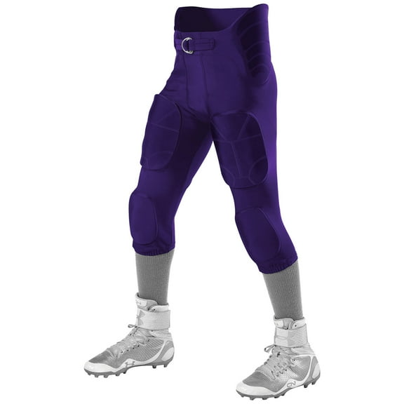 Alleson Athletic 6857P Adult Icon Integrated Football Pants - Purple