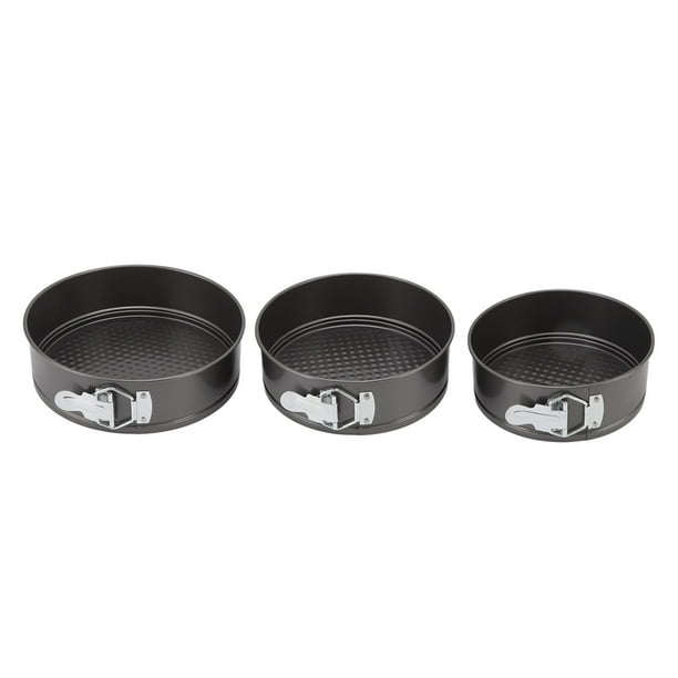 Round Cake Pan Set, Easy Release Safe Prevent Sticking Stainless Steel Spring Clasp Springform