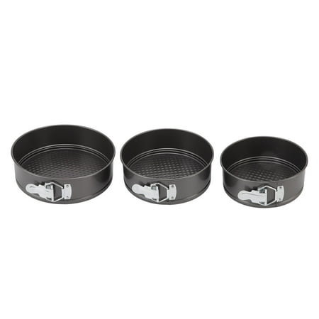 

3Pcs Cake Pan Set Prevent Sticking Round Springform Pan with Removable Bottom Baking Tool for Cheesecake Pizza Bread 24/26/28