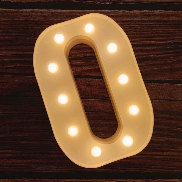 Luces LED de marquesina con letras, 26 letras del alfabeto iluminadas, letrero con números y letras para bodas, fiestas de cumpleaños, lámpara navideña a pilas, luz nocturna, decoración para el hogar