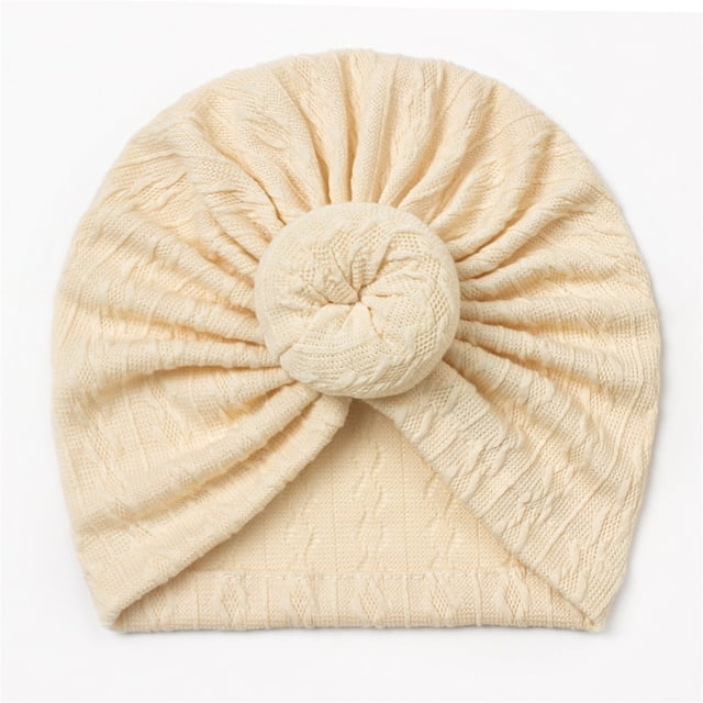 Turban Noué Élégant pour Tout-Petits Filles et Garçons Couvre-Chef Doux Extensible