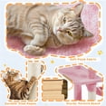 thumbnail image 5 of Yaheetech 82.5" H Multi Level Cat Tree with 2 Condos and Basket, Pink, 5 of 8