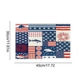 thumbnail image 3 of American Independence Day Placemats Set of 1, Patriotic 4th of July Table Mats, Washable Polyester Table Decor for Dining & Party, Stars and Stripes Themed Tablecloth, 3 of 6