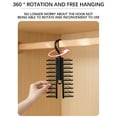 thumbnail image 5 of COFEST Multifunctional Storage Rack for Home, Hanging Tie and Belt Organizer, Space-Saving Clothes Rack with Hooks, Wall-Mounted Scarf and Tie Holder black, 5 of 8