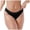 Black, variant on Yammkia Womens Underwear Women's Thongs, T Back Low Waist See Through Panties Cotton Seamless Lace Thongs for Women(Brown,L)