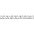 thumbnail image 2 of Sterling Silver 6.8mm Flat Curb Chain (18 X 6.8) Made In Italy qlb180-18, 2 of 5