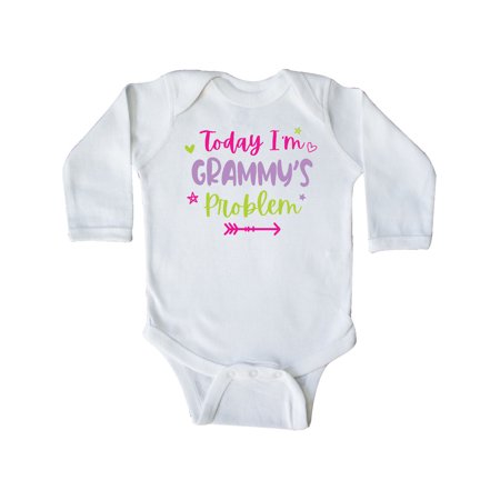 

Inktastic Child Funny Today Im Grammys Problem Gift Baby Girl Long Sleeve Bodysuit