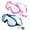 600A childrens mode-Pink Blue, variant on 2Pcs Kids Swim Goggles With Earplugs And Nose Clip for Children Teen Wide View Swimming Goggles Water Frogs Resistant