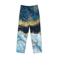 thumbnail image 4 of Disketp Blue Marble Men'S Pajama Pants - Ultra Soft Fleece Sleep And Lounge Pants (Size: S-Xxl), 4 of 9