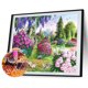 thumbnail image 1 of Cuadros Decorativos Kit de pintura de diamante 5D DIY Paisaje de jardín Arte de pared de taladro redondo completo (X615) DQrwqpou Nuevos Originales, 1 of 9