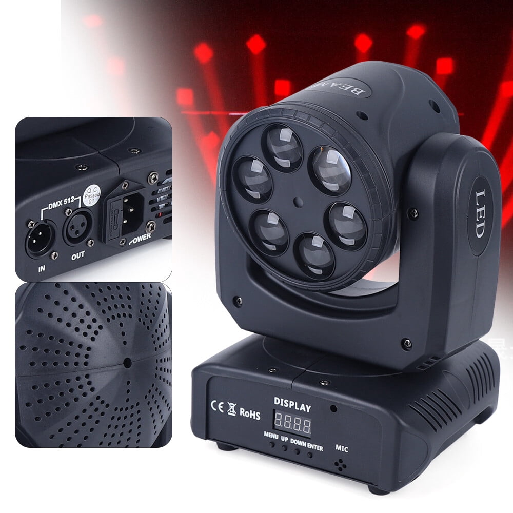 1500W 4 in 1 Bee Eye Moving Head Lamp Stage Lighting 6 LED Beam RGBW Disco Party DJ Spot Light
