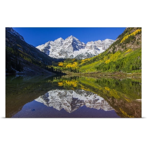 Great BIG Canvas Brendon Lindsey Poster Print entitled Maroon Bells, Aspen
