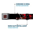 thumbnail image 5 of Marvel Comics Pet Collar, Dog Collar Metal Seatbelt Buckle, Deadpool Action Poses Splatter Logo Black Red White, 13 to 17 Inches 1.5 Inch Wide, 5 of 8