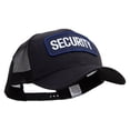 thumbnail image 5 of Text Law and Forces Patched Big Size Solid Cotton Twill High Profile Mesh Prostyle Cap - Black XL-3XL, 5 of 5