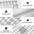 thumbnail image 6 of Grey Plaid Outdoor Rug for Patio/Deck/Porch, Non-Slip Large Area Rug 6 x 9 Ft, Modern Minimalist Geometric Gingham Checkered Indoor Outdoor Rugs Washable Area Rugs, Camping Rug Carpet Runner, 6 of 8