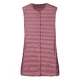 thumbnail image 4 of UJNDER Women's Winter Vest Thin and Light Down Gilet Quilted Jacket for Women Outdoor Coat Vest with Pockets Pink XS, 4 of 6