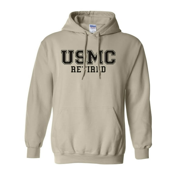 USMC Retired Hooded Sweatshirt in Sand