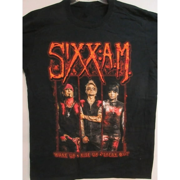 SIXX AM 2016 TOUR BAND CONCERT Unisex Cotton T-shirt ZL1649