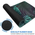 thumbnail image 6 of Extra-Large Gaming Mouse Pad with Lush Teal Tropical Leaves - Waterproof, Stitched Edge, Non-Slip Mat, Perfect for Computer, Keyboard, Laptop, Office Work - 31.5 x 11.8 Inch, 6 of 7