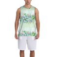 thumbnail image 4 of Easygdp Succulent Men's Mesh Basketball Jersey Quick Drying Sleeveless Shirts Fitted Muscle Tank Tops Sport Round Neck T-Shirt - Medium, 4 of 9