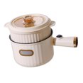 thumbnail image 4 of Olla eléctrica pequeña de pequeña potencia, antiadherente, mini olla caliente eléctrica para dormitorios de estudiantes, uso individual, olla individual con cesta de PP, enchufe CN, 4 of 5