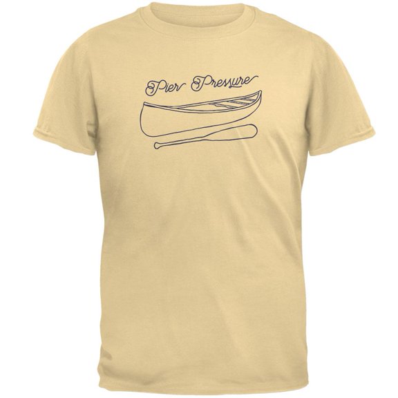 Summer Sun Pier Pressure Canoe Drawing Mens T Shirt