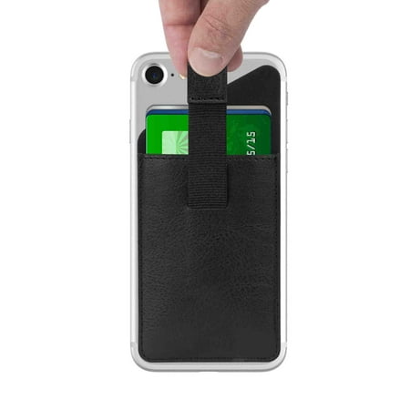 Blackweb Universal Phone Accessory Card Wallet, Stick on the Back of Your Phone to Securely Hold up to 3 Cards