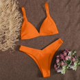 thumbnail image 2 of Hinvhai Womens swimsuits clearance,Women Two Pieces Bathing Suit Marine Style Print Bottom Bikini Set Switmsuit Orange M(M), 2 of 7