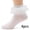 White 4pcs, variant on LYMAYTER 4 Pack Dress Socks for Toddler Summer Breathable Socks Girls Double Ruffle Ankle Socks 1-15Y