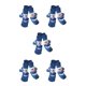 thumbnail image 2 of Greeniant 4 piezas de zapatos para mascotas, bonitas botas para la lluvia y la nieve, conjunto de calcetines antideslizantes, calcetín de buena Type2 NO2, 2 of 6