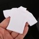 thumbnail image 1 of Camiseta 1:12, trajes en miniatura de manga corta, miniropa hecha a mano para muñecas de 6 pulgadas, accesorios para figuras de acción masculinas , Blanco CUTICAT Camiseta de muñeca, 1 of 8