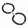 thumbnail image 2 of Dream Lifestyle 2Pcs Unisex Bracelets Beaded Magnetic Jewelry Frosted Stone Anti-fade Bangles for Dating, 2 of 8