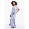 thumbnail image 2 of June & Vie Women's Plus Size Boatneck Gathered Maxi Dress, 2 of 4