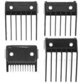 thumbnail image 1 of HEATSHAKING 4Pcs Black Clipper Guards Attachments Durable Plastic Combs for Easy Hair Cutting, 1 of 6