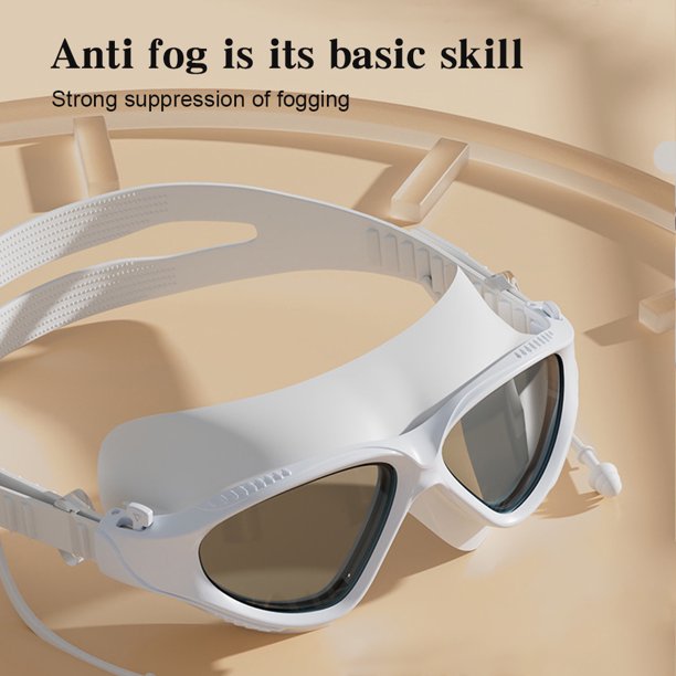 Gafas De Natación Ambienden Con Lentes HD Y Antivaho, Montura Grande, Protección UV400, Para Hombre Y Mujer