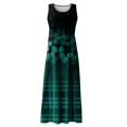 thumbnail image 5 of Mohiass 2024 Cotton Linen Sleeveless Plus Size Dresses for Women Tropical Casual Round Neck Sundress with Pockets Green XL, 5 of 5
