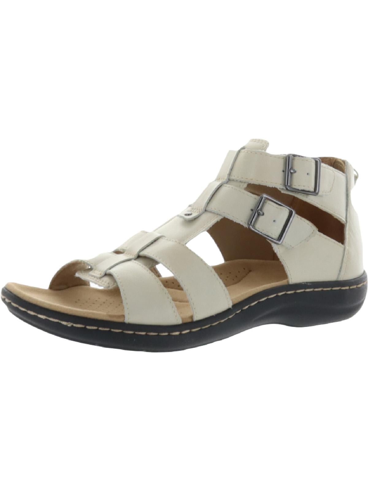 Clarks Womens Laurieann Remi Leather Ankle Strap Gladiator Sandals