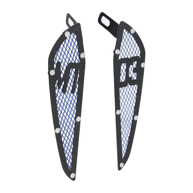 Protection d'Entrée d'Air de Moto, Haute Dureté 2PCS Haute Résistance Moto Entrée d'Air Garniture Sûr pour Protéger le Radiateur pour le Remplacement pour MT03 2020-2021 Rouge, Bleu, Noir