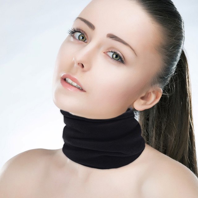 Houderco 2Ud Cuello Tubular De Negro Con Textura Y Protección El Frío