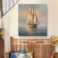 thumbnail image 6 of FLASHLUMI 8x12 Inch Vintage Sailing Ship on Calm Sea Oil Painting Canvas Wall Art, Nautical Coastal Decor for Living Room Bedroom, No Frame, 6 of 10